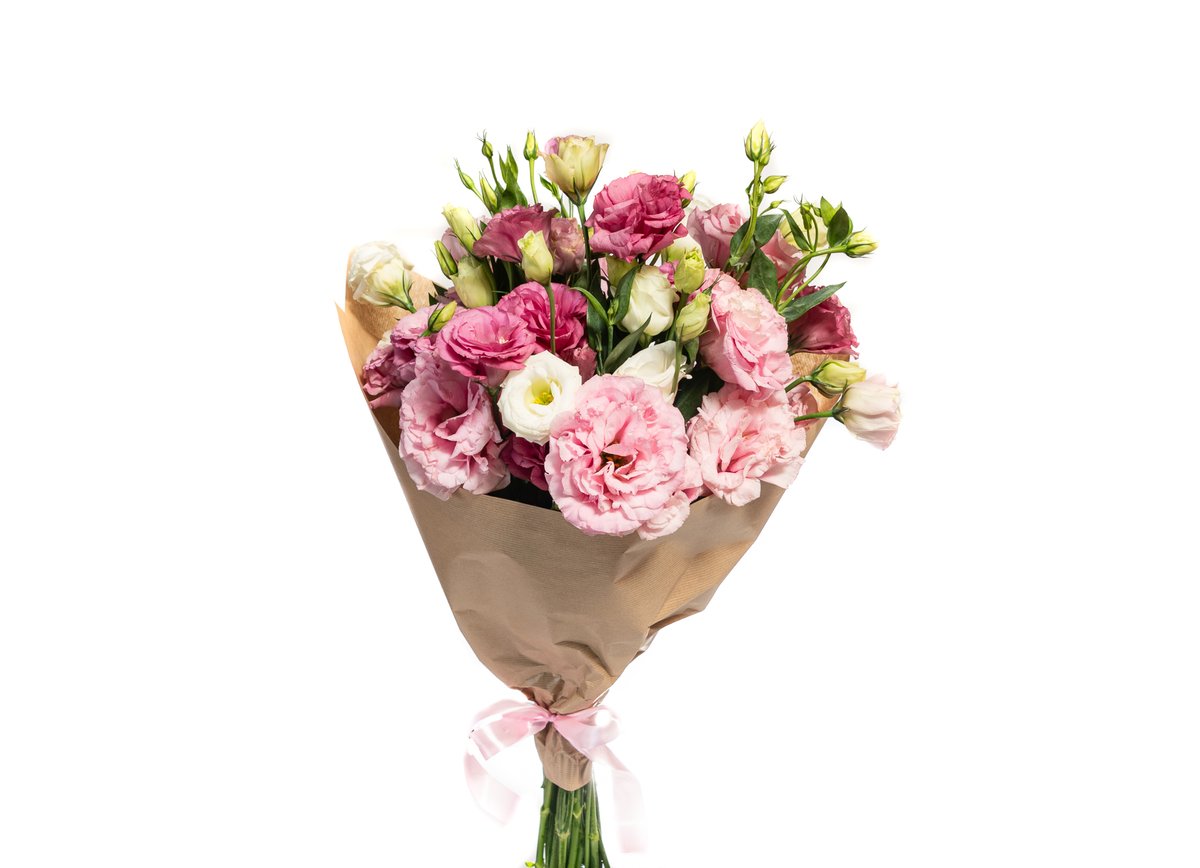 Lisianthus Bouquet — Basta Flowers, Limassol