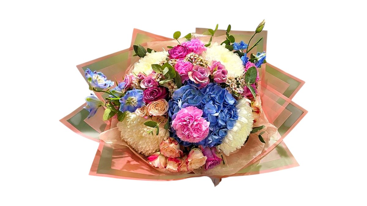 Hydrangea & Rose Bouquet — Basta Flowers, Limassol
