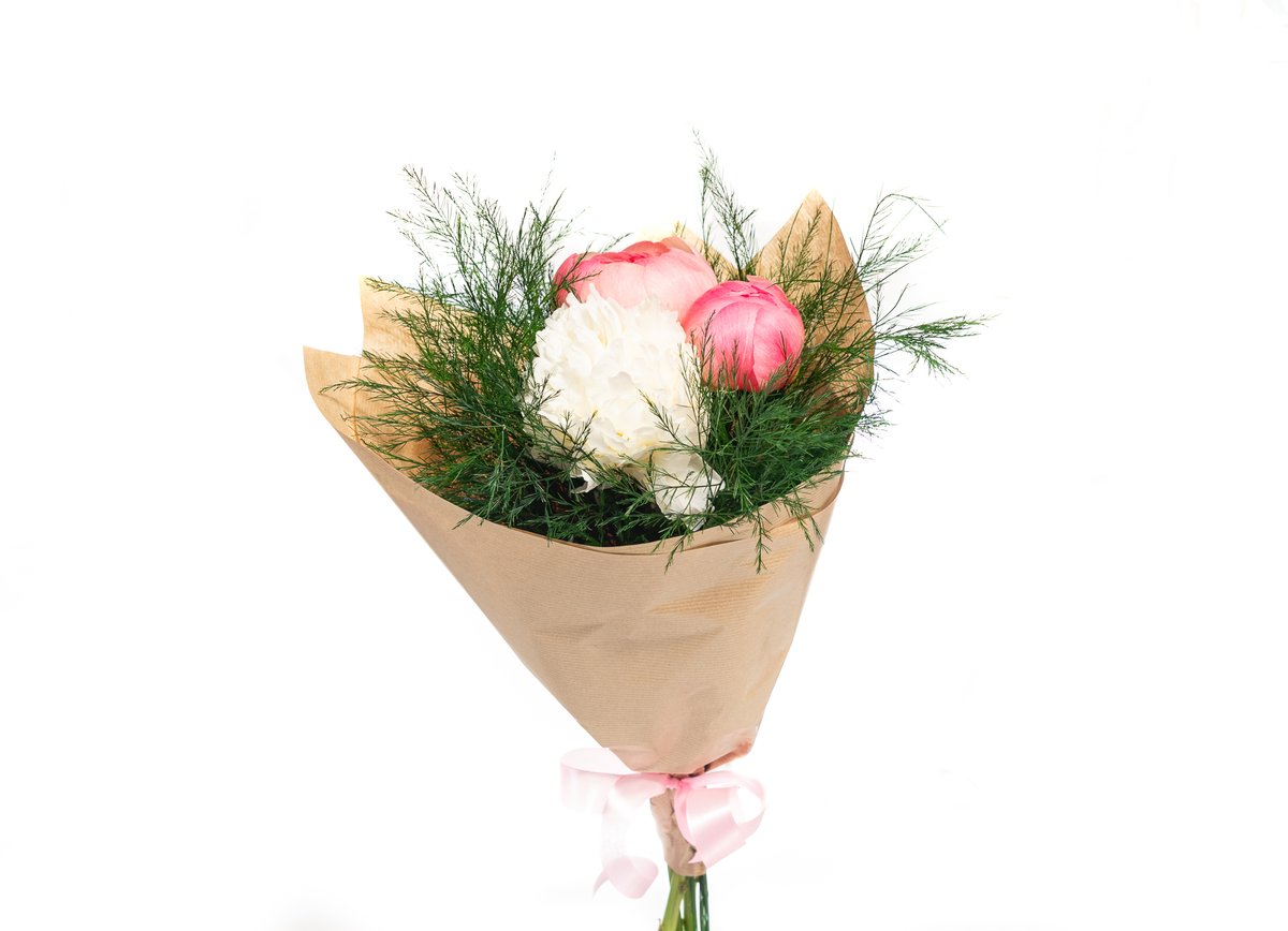 Peony Bouquet — Basta Flowers, Limassol