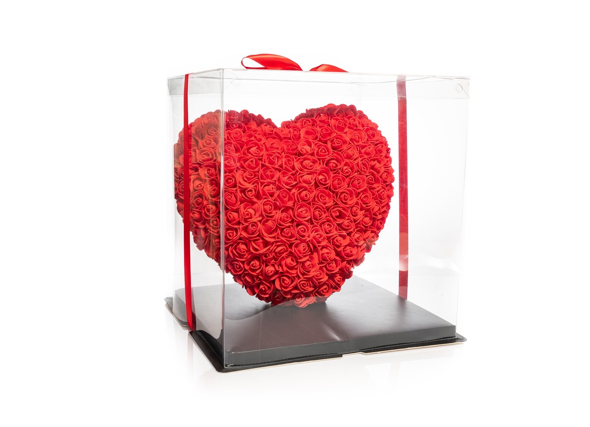 Red Rose Heart — Basta Flowers, Limassol